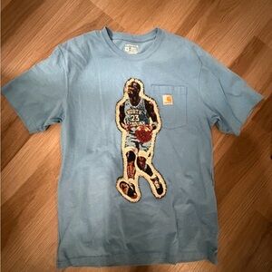 Carhartt Light Blue custom Michael Jordan Tee